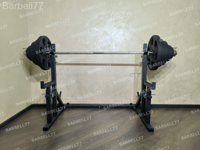 ШТАНГА 127 КГ ДИСКИ СНЕЖИНКА D51 / ГРИФ 2 МЕТРА MB BARBELL С ЗАМКАМИ
