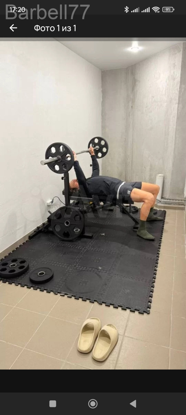 ШТАНГА 127 КГ ДИСКИ СНЕЖИНКА D51 / ГРИФ 2 МЕТРА MB BARBELL С ЗАМКАМИ
