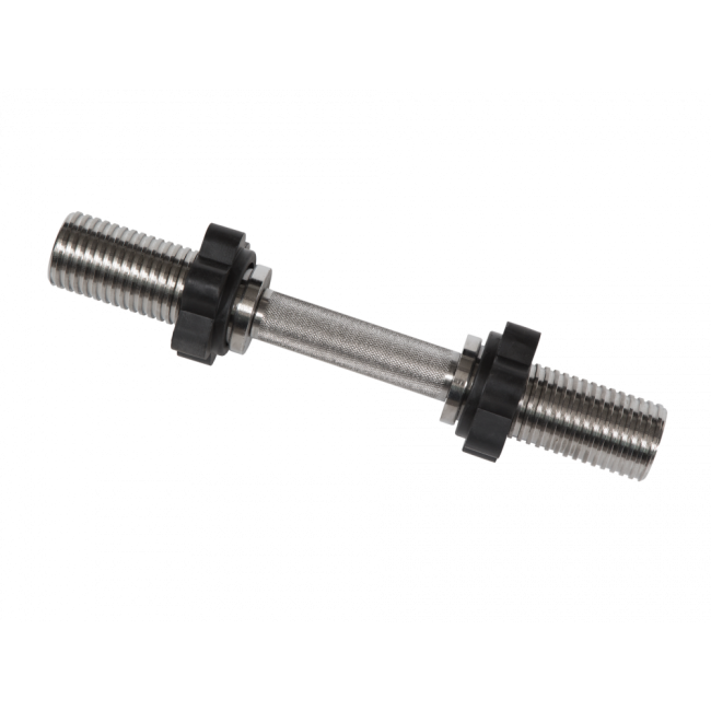 Гриф для гантели хромированный, 390 мм. MB-BarM50-M390B MB BARBELL