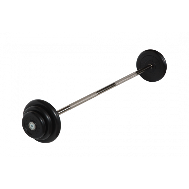 ШТАНГА НЕРАЗБОРНАЯ 22,5 КГ ЧЕРНЫЕ ДИСКИ MB BARBELL ШТАНГА НЕРАЗБОРНАЯ 22,5 КГ ЧЕРНЫЕ ДИСКИ MB BARBELL