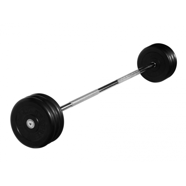 ШТАНГА НЕРАЗБОРНАЯ 35 КГ ЧЕРНЫЕ ДИСКИ MB BARBELL
